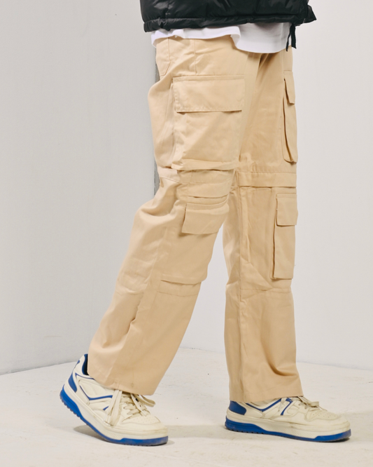 Beige Cargo Pants
